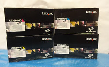 LOT OF 4 GENUINE LexmarkC736/ C736H4CG /C736H4KG/C736H4YG/C736H4MG picture