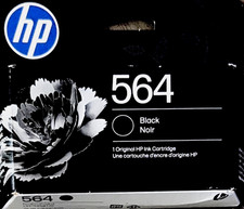 HP 564 OEM Genuine Original Black Inkjet Printer Ink Cartridge FEB 2028 picture