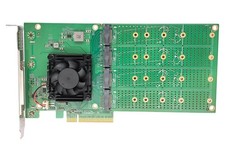 PCIe4.0 X8 to Quad M.2 NVMe SSD Switch Adapter picture