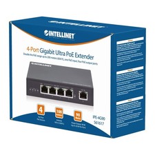 Intellinet 4-Port Gigabit Ultra PoE Extender IPE-4G90 561617 RJ-45 Ethernet picture