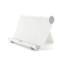 Table Desk Stand for iPhone Samsung iPad Mini No-Slip Rubber Folding White/Black picture