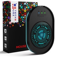 TECH8 USA Undetectable Mouse Mover Jiggler with Ambient Glow Ring and Hologram D picture