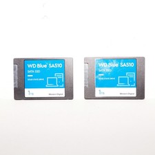 2x DEFECTIVE Western Digital WD Blue SA510 1TB SATA III SSD Black - For Parts picture