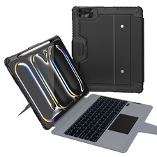 Nillkin iPad Pro 13 M4 M5 2024 2025 Keyboard Case Backlit Trackpad Rugged Black picture