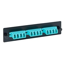ICC LGX Adapter Panel, 3 Quad LC, 12F, Aqua, MM (icfopl16bg) picture