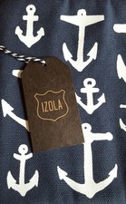 NEW Banana Republic Izola iPad Tablet Canvas Pouch Cover Case Anchor Nautical picture