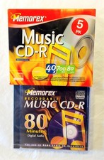 Memorex Music CD-R Recordable Compact Discs Lot of 6 New Sealed 700MB  picture