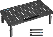 Monitor Stand for Desk 1 Pack, 3-Level Height Adjustable | 14.5 x 9.1 in Ergonom picture
