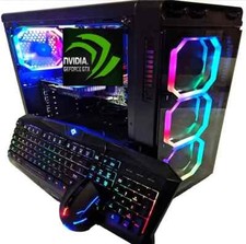 i7 CUSTOM GAMING DESKTOP PC SSD+1TB 16GB NO GRAPHICS CARD ADD YOURS Win 10 WiFi picture