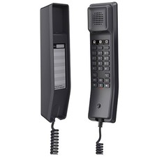Grandstream GS-GHP611 Compact IP Hotel Phone 2 Lines HD Audio Wall Mount Black picture