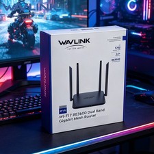 WAVLINK BE3600 WiFi 7 Router Gaming Mesh Router AP Repeater with 3 LAN port picture
