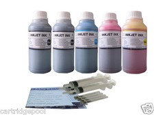 5x250ml ND® Refill Inks for Canon PG-240 CL-241 MX472 479 512 522 532 & GI-21/23 picture