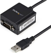 StarTech 6ft 1-Port FTDI USB to Serial RS232 Adapter, TAA ICUSB2321F picture