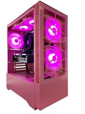 Pink Gaming Computer Nvidia RTX AMD RYZEN Graphics 32GB RAM Windows 11 PRO RGB picture