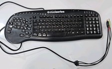 SteelSeries Merc Stealth Gaming Keyboard Model KUH0702 PARTS ONLY Needs Cleaning picture