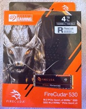 Seagate FireCuda 530 4TB NVMe SSD PCIe Gen4 M.2 2280 ZP4000GM30013 7300MB/s NIB picture