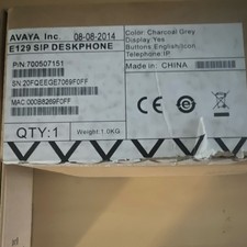 Avaya E129 SIP Deskphone Charcoal Grey Ethernet RJ-45 MPN 700507151 Display picture
