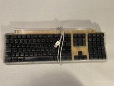 IMAC keyboard full extended clear macintosh apple vintage working usb picture