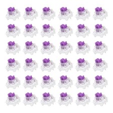 36pcs Purple Keyboard Switches 3-Pin 45gf Linear Keyboard Switch Replacement picture