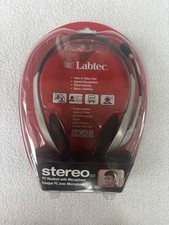 NEW ~ Labtec PC Headset with Microphone Stereo 332 ~ Voice & Video Chat ~ Gaming picture