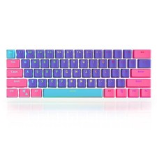 PBT Backlit 60 Percent Keycaps Cherry Profile 6.25U Space Bar OEM Purple Pink picture