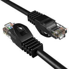 30 pcs 10ft Cat6 Patch Cord Cable Ethernet Internet Network LAN RJ45 UTP Black picture