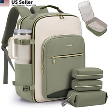 LOVEVOOK 40L Travel Backpack for 40L-4Pcs, Light Green-beige-olive Green picture
