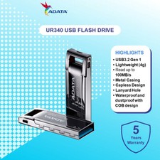ADATA UR340 USB 3.2 Gen1 8GB-512GB Flash Drive Memory Thumb Stick Storage Device picture