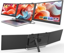Laptop Screen Extender, 14'' FHD 1080P Ultra-Slim Triple Portable Monitor for La picture
