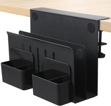 Desk Side Storage, under Desk Laptop Mount, Table Side Hanging File Organizer, N picture