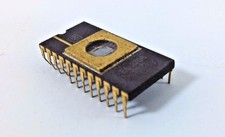 Eprom CPU Processor EA 2708 IC DIP 24 Pins Gold Plated 7923 Vintage Rare Collect picture