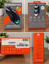 SteelSeries Aerox 9 Wireless Optical Gaming Mouse 18 Buttons 18000 DPI Black  picture