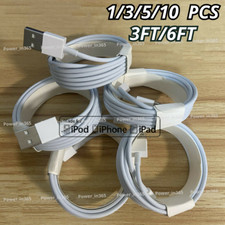 USB Charger Cable Cord For Apple iPhone 6 7 8 X XR 11 12 13 14 Pro Max Bulk Lot picture