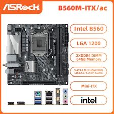 ASRock B560M-ITX/ac Motherboard Intel B560 LGA1200 DDR4 SATA3 HDMI WIFI M.2 DP picture