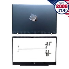 New For HP 15-CS 15-CW Dark Blue LCD Back Cover Lid+Bezel+Hinges L51799-001 US picture