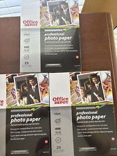 3 Office Depot Professional Photo Paper (8.5