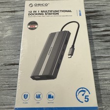 Orico 12in1 Multifunctional RGB USB-C Docking Station XDR-X1 New Sealed picture