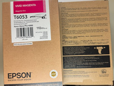 NEW GENUINE - EPSON T6053 VIVID MAGENTA 110ml Ink for 4880 - C13T605300 picture