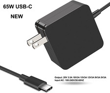 BRAND NEW 65W Laptop Charger Type C USB-C AC Adapter for Lenovo Asus MacBook pro picture