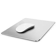 Hard Silver Metal Aluminum Mouse Pad Mat Smooth Magic Ultra Thin Doubl picture