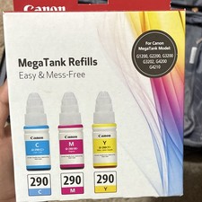 Canon GI-290 C/M/Y MegaTank Ink Refill Bottles for G1200 G2200 G3200 picture