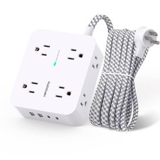 Surge Protector Power Strip - Hanycony 8 Outlets 4 Usb 2 Usb C Charging Ports picture