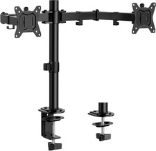 Dual Monitor Stand, Heavy Duty Adjustable Monitor Desk Mount for 2 Screens up to picture