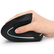 Ergonomic Mouse, LEKVEY Vertical Wireless Mouse - Rechargeable 2.4G Optical Vert picture