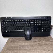 Logitech K520 Wireless Keyboard USB 2.4Ghz Black w/ Receiver & M510 Mouse picture