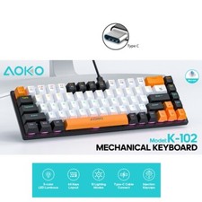 68-Key Minimalist Mechanical Gaming Keyboard – Blue Switch, RGB Lighting, Wired picture