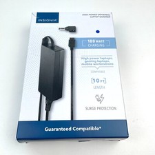 Insignia 180W High Power Universal Laptop Charger Length 10ft 6 tips picture