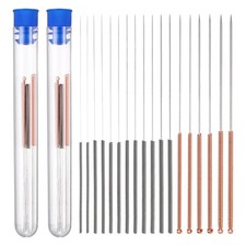 18Pcs 3D Printer Nozzle Cleaning Needles 9Size Silver Gold picture