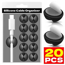 Cable Clips Phone Cord Holder Silicone Self Adhesive USB Wire Organizer picture