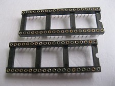 36 pcs IC Socket Adapter 40 PIN Pitch 2.54mm Round DIP High Quality X=15.24mm picture